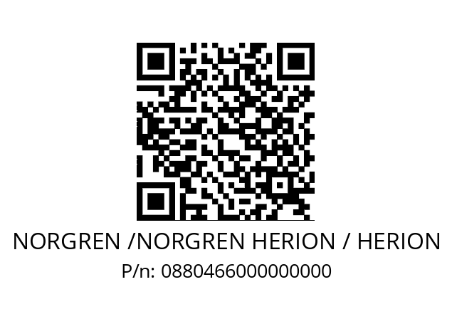   NORGREN /NORGREN HERION / HERION 0880466000000000