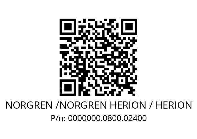   NORGREN /NORGREN HERION / HERION 0000000.0800.02400