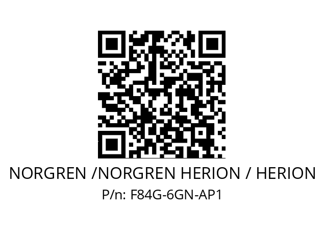   NORGREN /NORGREN HERION / HERION F84G-6GN-AP1