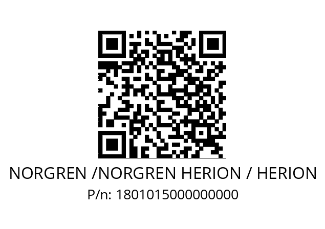   NORGREN /NORGREN HERION / HERION 1801015000000000