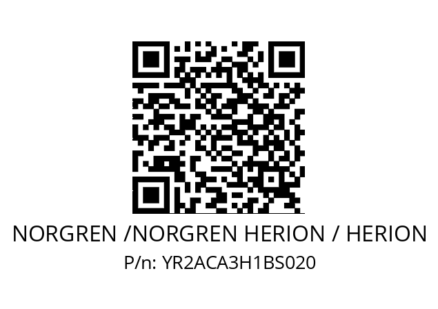   NORGREN /NORGREN HERION / HERION YR2ACA3H1BS020