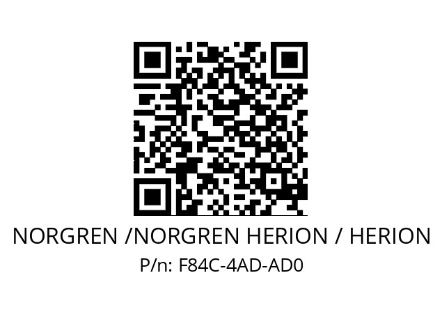   NORGREN /NORGREN HERION / HERION F84C-4AD-AD0