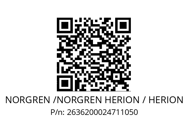   NORGREN /NORGREN HERION / HERION 2636200024711050