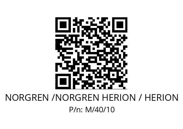   NORGREN /NORGREN HERION / HERION M/40/10