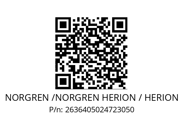   NORGREN /NORGREN HERION / HERION 2636405024723050