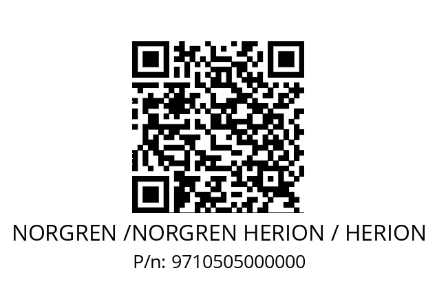   NORGREN /NORGREN HERION / HERION 9710505000000