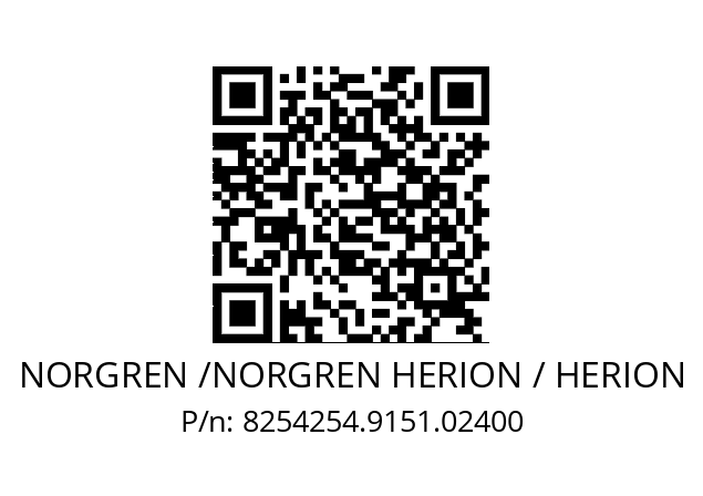   NORGREN /NORGREN HERION / HERION 8254254.9151.02400