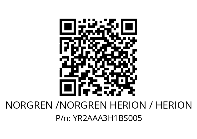   NORGREN /NORGREN HERION / HERION YR2AAA3H1BS005