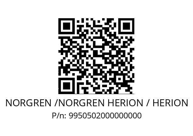   NORGREN /NORGREN HERION / HERION 9950502000000000