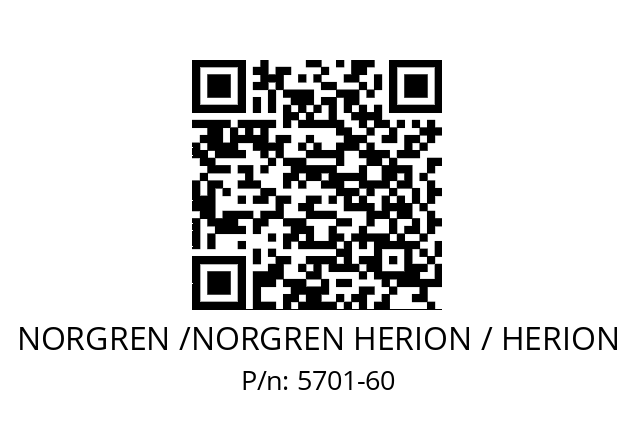   NORGREN /NORGREN HERION / HERION 5701-60