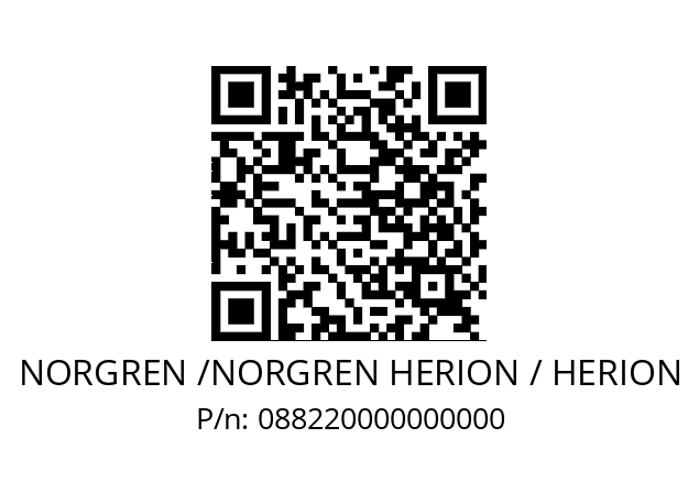   NORGREN /NORGREN HERION / HERION 088220000000000