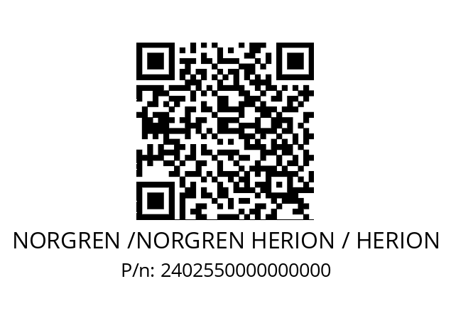   NORGREN /NORGREN HERION / HERION 2402550000000000