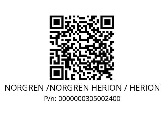   NORGREN /NORGREN HERION / HERION 0000000305002400