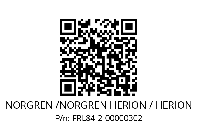   NORGREN /NORGREN HERION / HERION FRL84-2-00000302