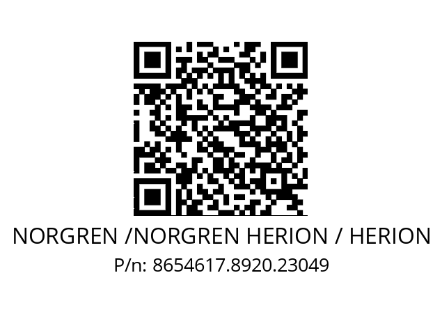   NORGREN /NORGREN HERION / HERION 8654617.8920.23049