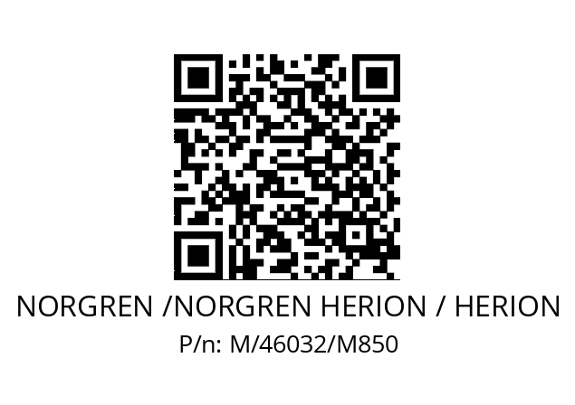   NORGREN /NORGREN HERION / HERION M/46032/M850