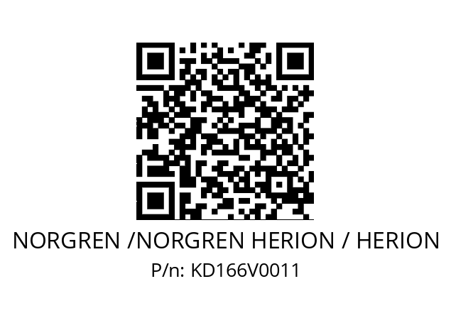   NORGREN /NORGREN HERION / HERION KD166V0011