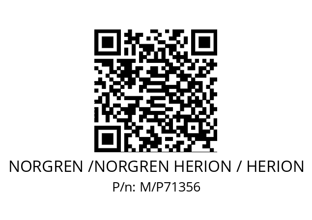   NORGREN /NORGREN HERION / HERION M/P71356