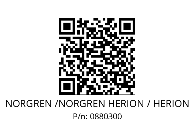   NORGREN /NORGREN HERION / HERION 0880300