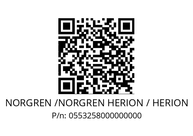   NORGREN /NORGREN HERION / HERION 0553258000000000