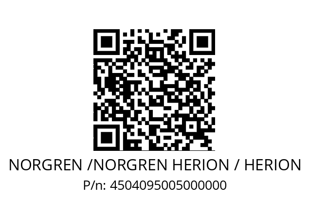   NORGREN /NORGREN HERION / HERION 4504095005000000