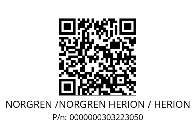   NORGREN /NORGREN HERION / HERION 0000000303223050