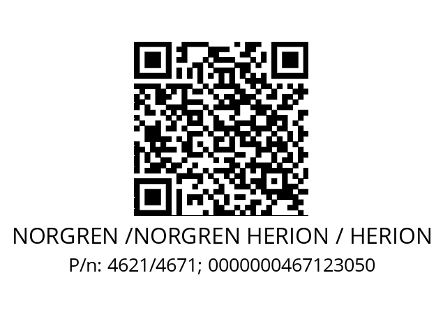   NORGREN /NORGREN HERION / HERION 4621/4671; 0000000467123050