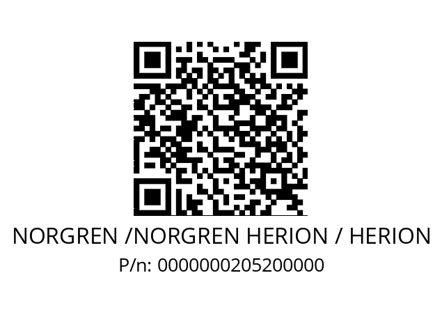   NORGREN /NORGREN HERION / HERION 0000000205200000