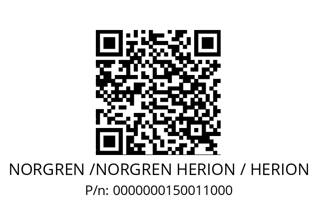   NORGREN /NORGREN HERION / HERION 0000000150011000