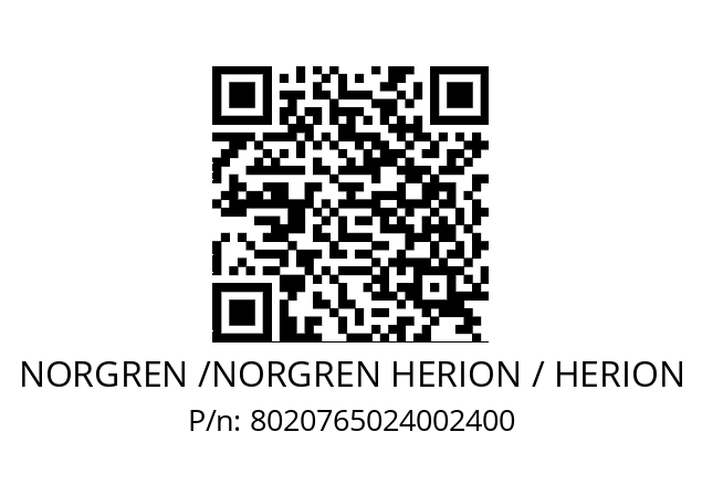   NORGREN /NORGREN HERION / HERION 8020765024002400