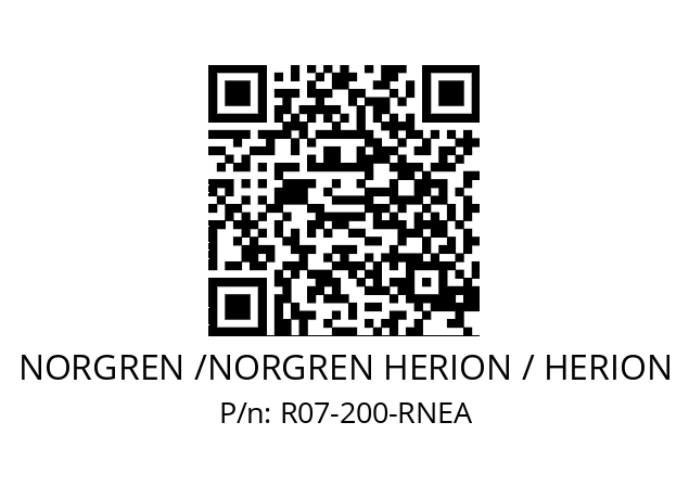 Pressure regulator  NORGREN /NORGREN HERION / HERION R07-200-RNEA