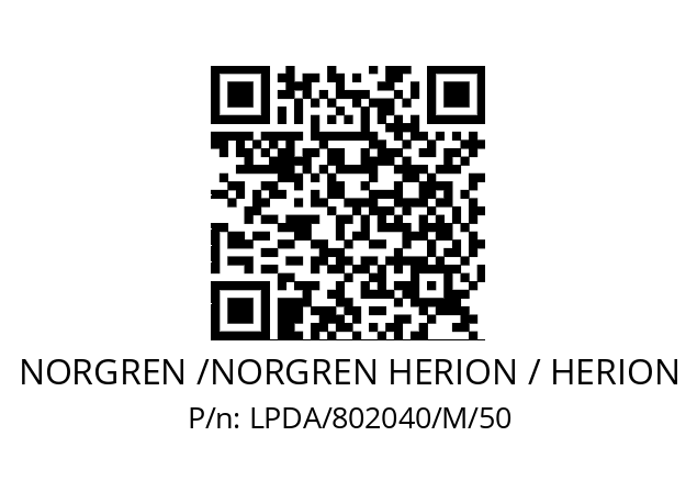   NORGREN /NORGREN HERION / HERION LPDA/802040/M/50