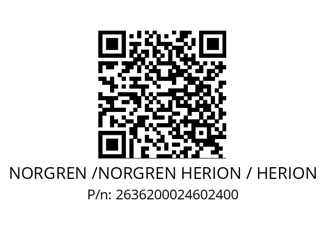   NORGREN /NORGREN HERION / HERION 2636200024602400