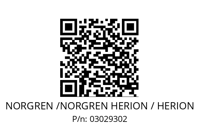   NORGREN /NORGREN HERION / HERION 03029302