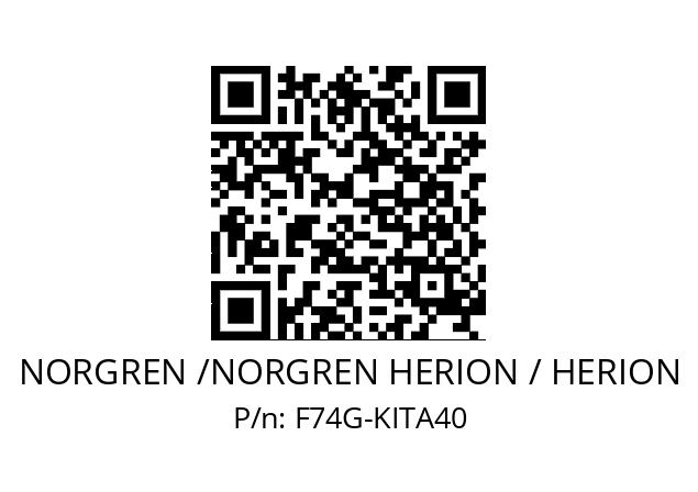 Filter  NORGREN /NORGREN HERION / HERION F74G-KITA40