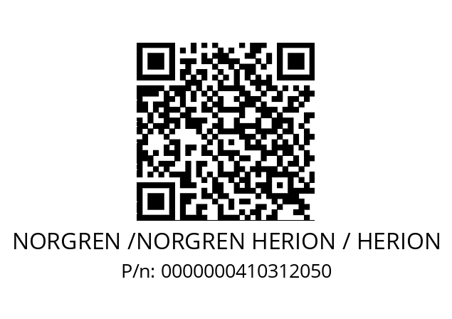   NORGREN /NORGREN HERION / HERION 0000000410312050