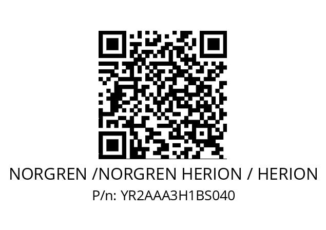   NORGREN /NORGREN HERION / HERION YR2AAA3H1BS040