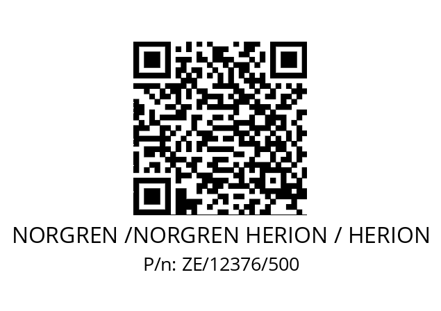   NORGREN /NORGREN HERION / HERION ZE/12376/500