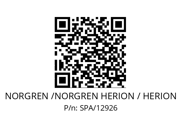   NORGREN /NORGREN HERION / HERION SPA/12926