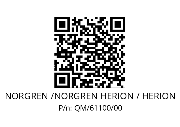   NORGREN /NORGREN HERION / HERION QM/61100/00