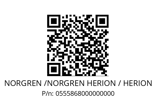   NORGREN /NORGREN HERION / HERION 0555868000000000