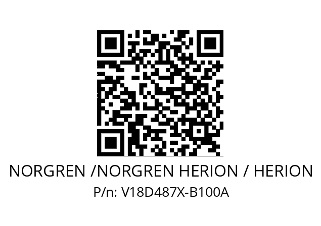   NORGREN /NORGREN HERION / HERION V18D487X-B100A