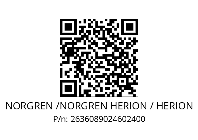   NORGREN /NORGREN HERION / HERION 2636089024602400