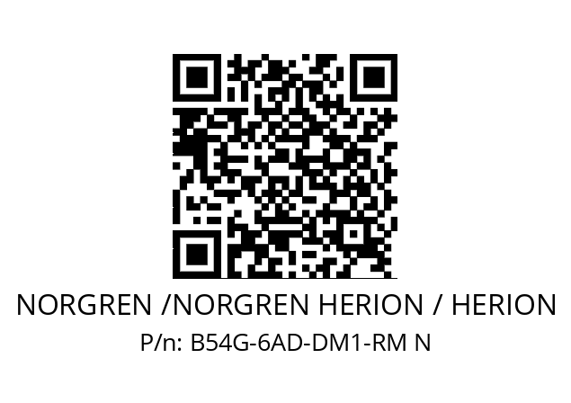 Filter regulator  NORGREN /NORGREN HERION / HERION B54G-6AD-DM1-RM N