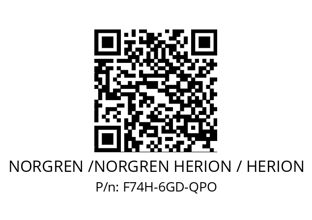 Filter  NORGREN /NORGREN HERION / HERION F74H-6GD-QPO