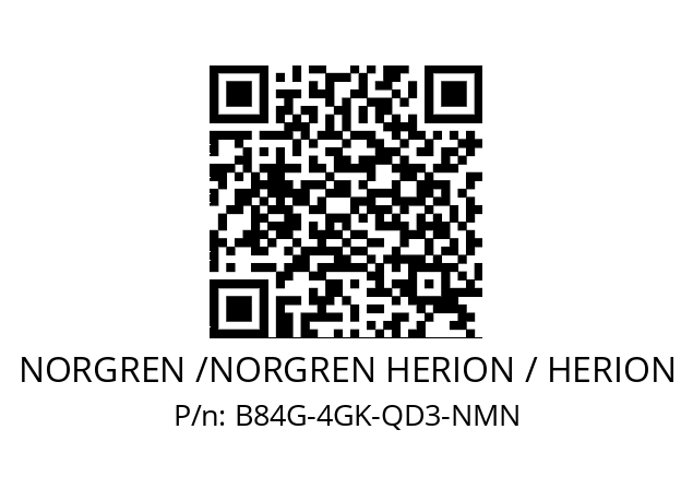 Filter regulator  NORGREN /NORGREN HERION / HERION B84G-4GK-QD3-NMN