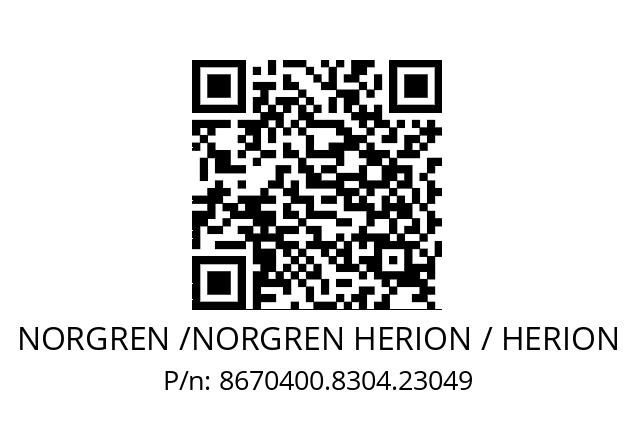   NORGREN /NORGREN HERION / HERION 8670400.8304.23049