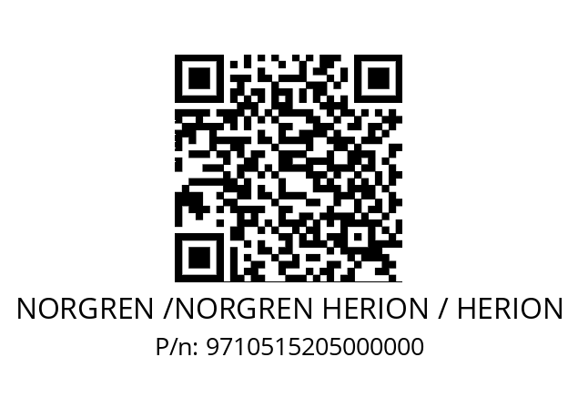   NORGREN /NORGREN HERION / HERION 9710515205000000