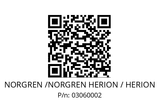   NORGREN /NORGREN HERION / HERION 03060002