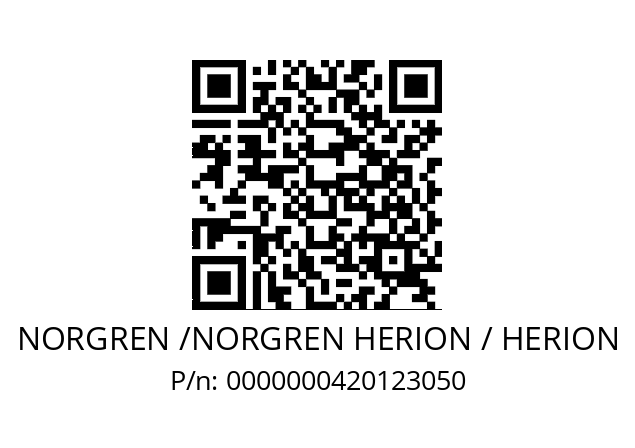   NORGREN /NORGREN HERION / HERION 0000000420123050